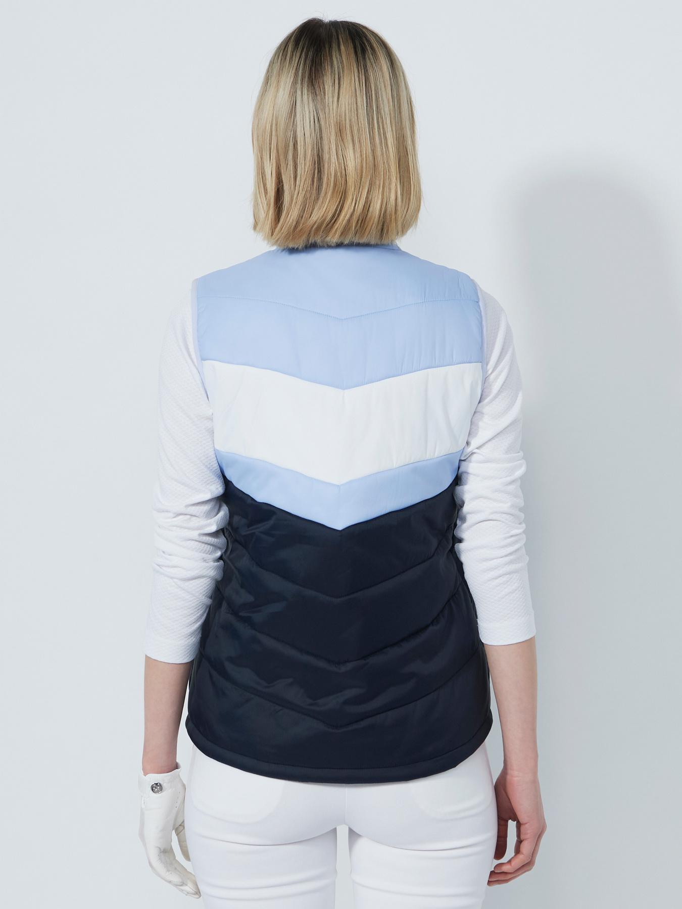 BLOCKSTRIPED PADDED VEST