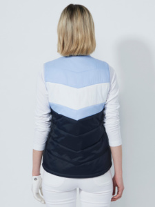 BLOCKSTRIPED PADDED VEST