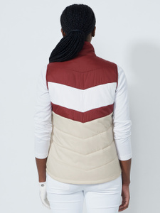 BLOCKSTRIPED PADDED VEST