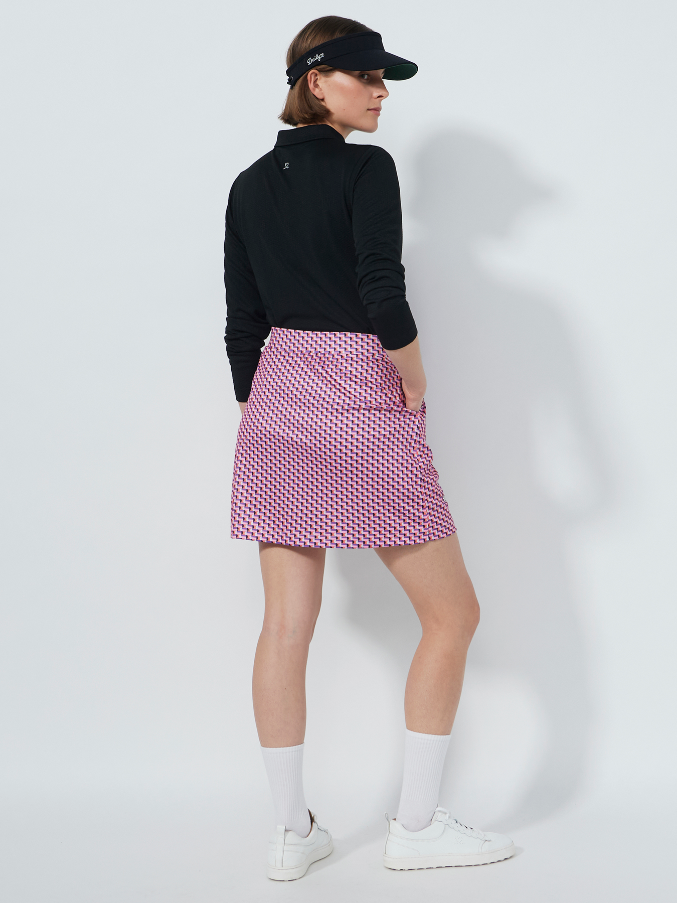 PRINTED WRAP SKORT 45 CM