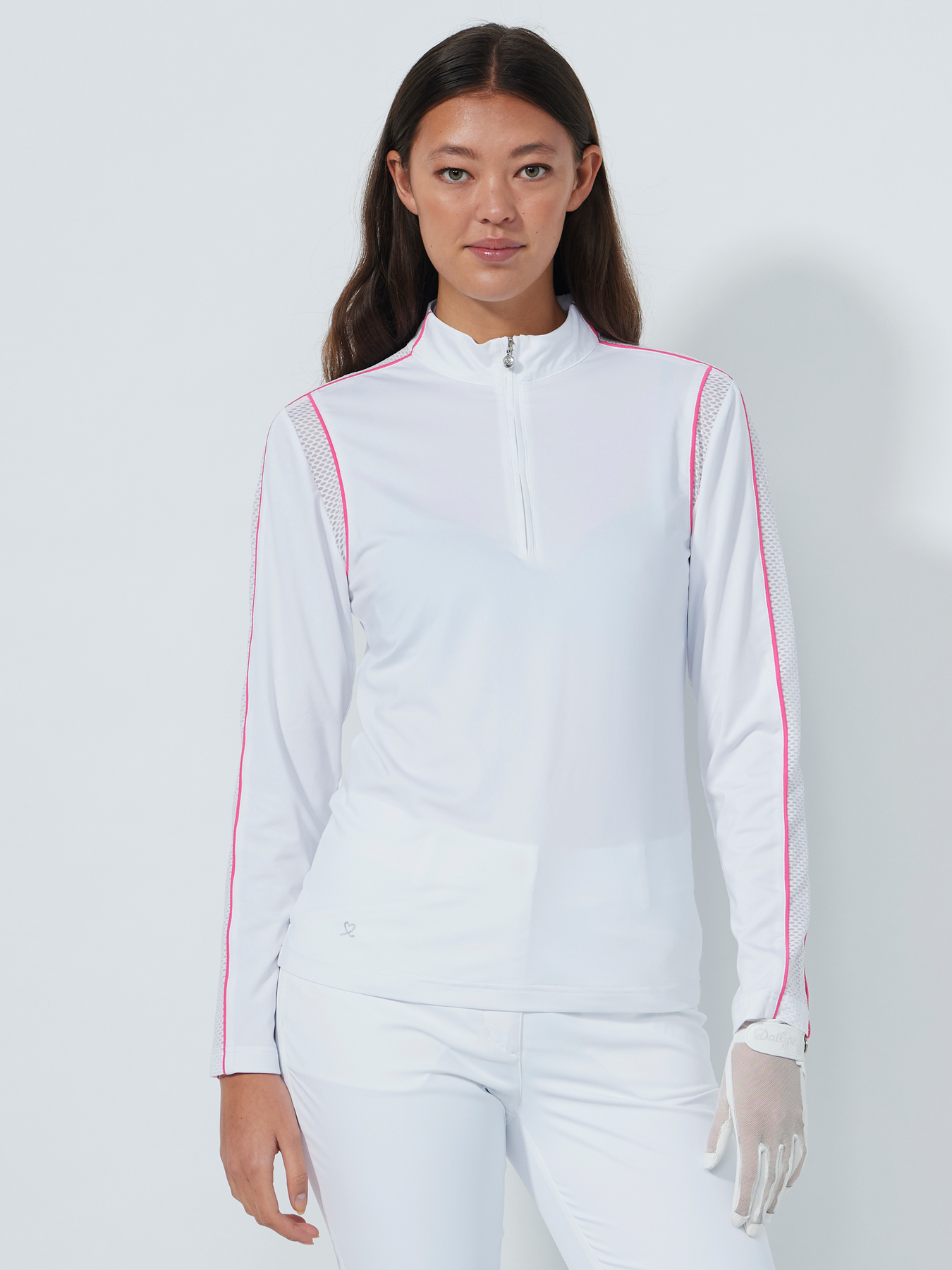 MESH INSERT LONG-SLEEVED TOP