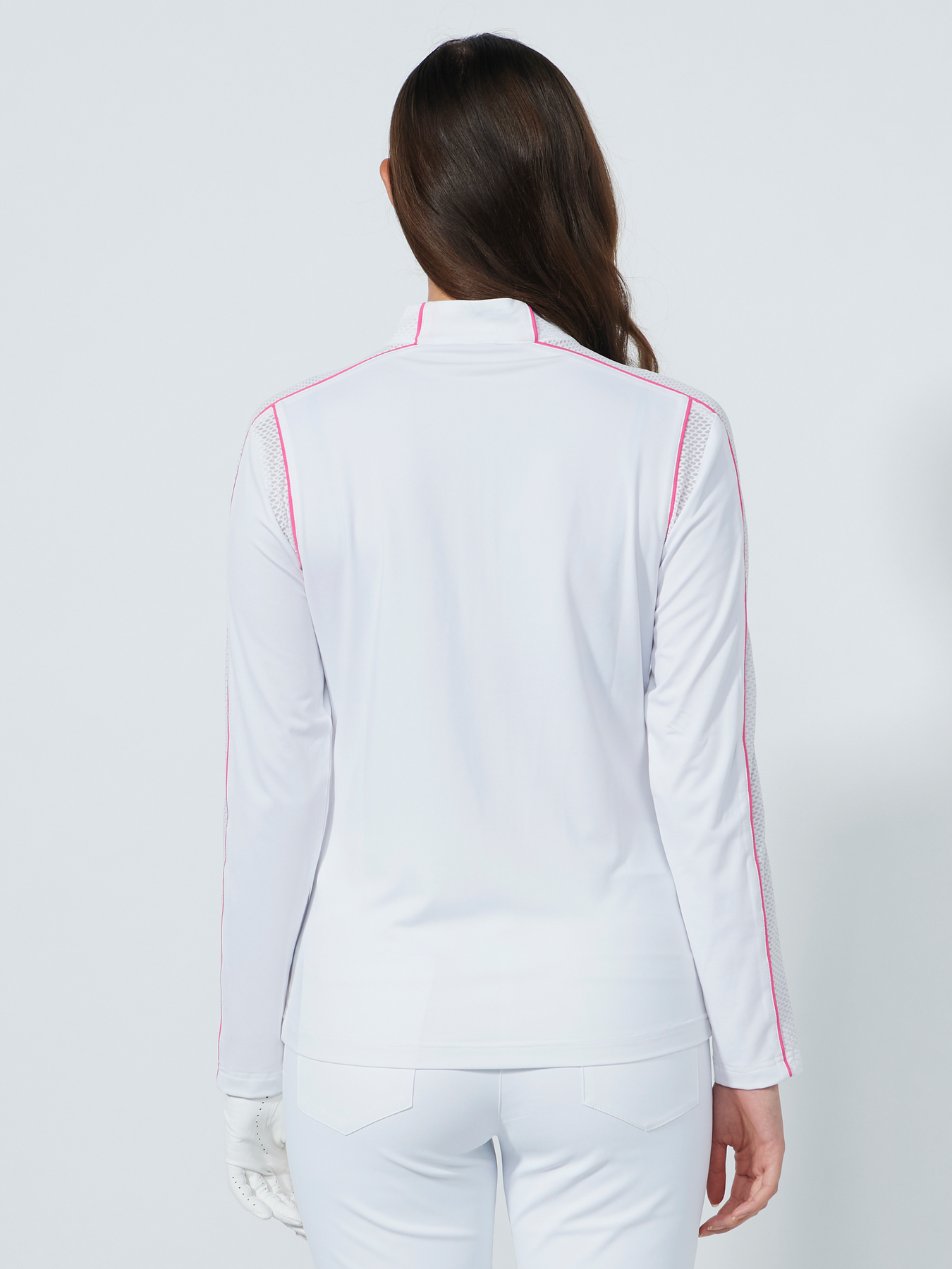 MESH INSERT LONG-SLEEVED TOP