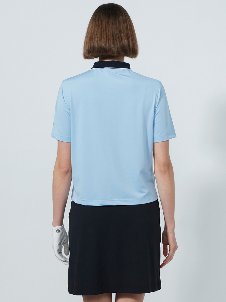 CROPPED SHORT-SLEEVED TOP