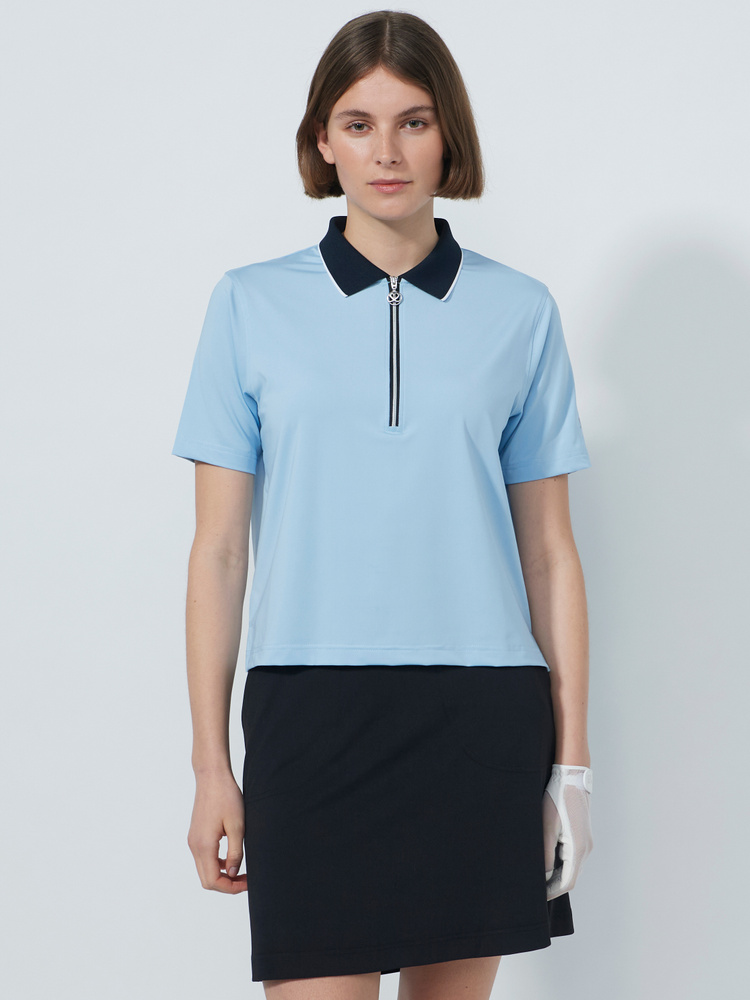 CROPPED SHORT-SLEEVED TOP