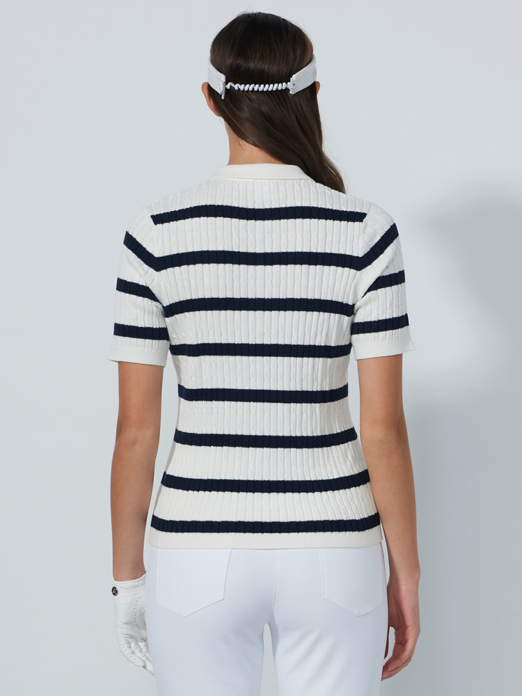 Stripe Madelene 1/2S Polo shirt