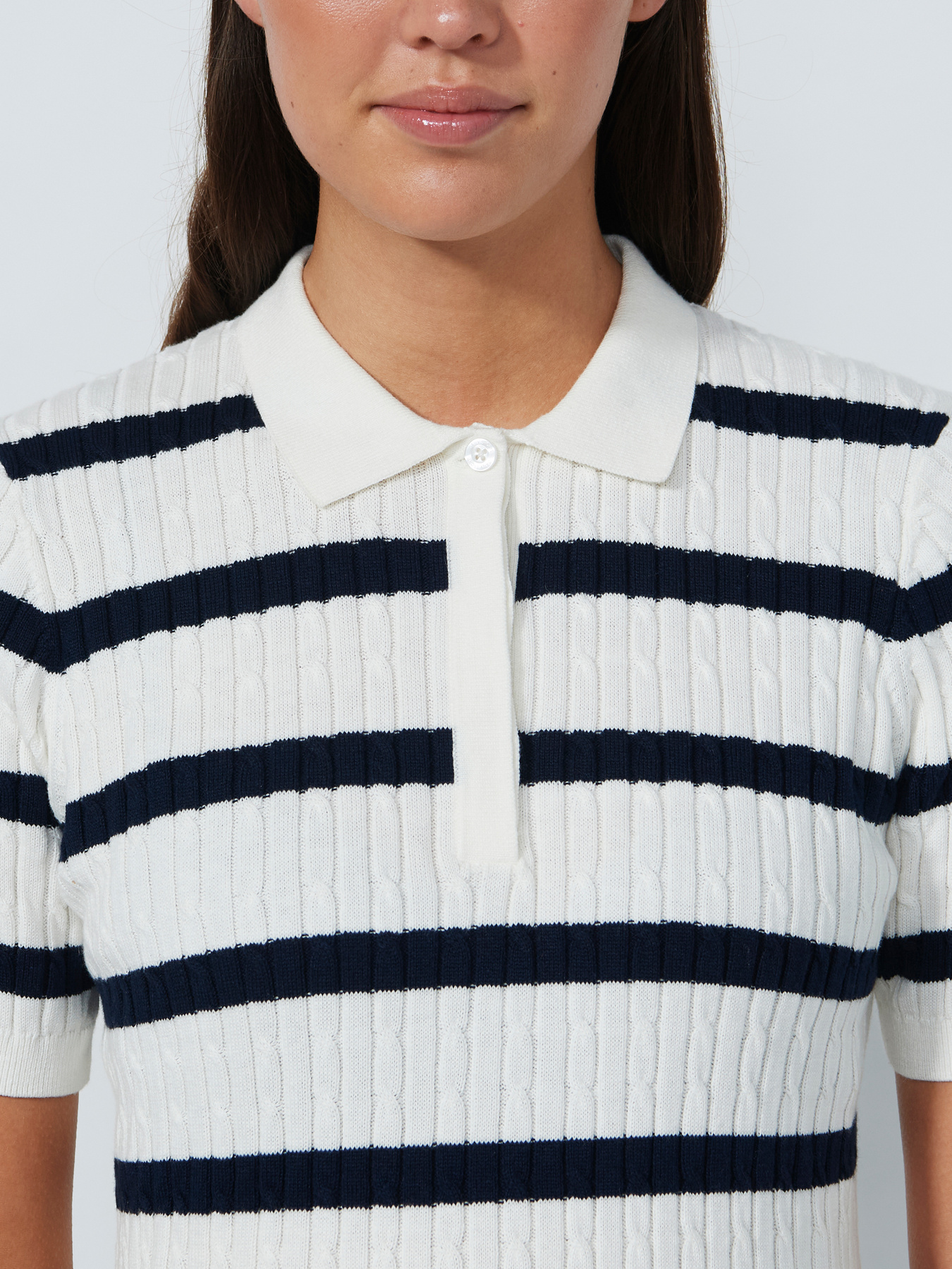 Stripe Madelene 1/2S Polo shirt
